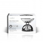 Nedis Keukenweegschaal | Analoog | Roestvrij Staal | Verwijderbare Kom | Zwart Nedis Keukenweegschaal | Analoog | Roestvrij Staal | Verwijderbare Kom | Zwart