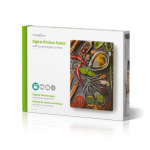 Nedis Keukenweegschaal | Digitaal | Glas / Kunststof | Multicolour