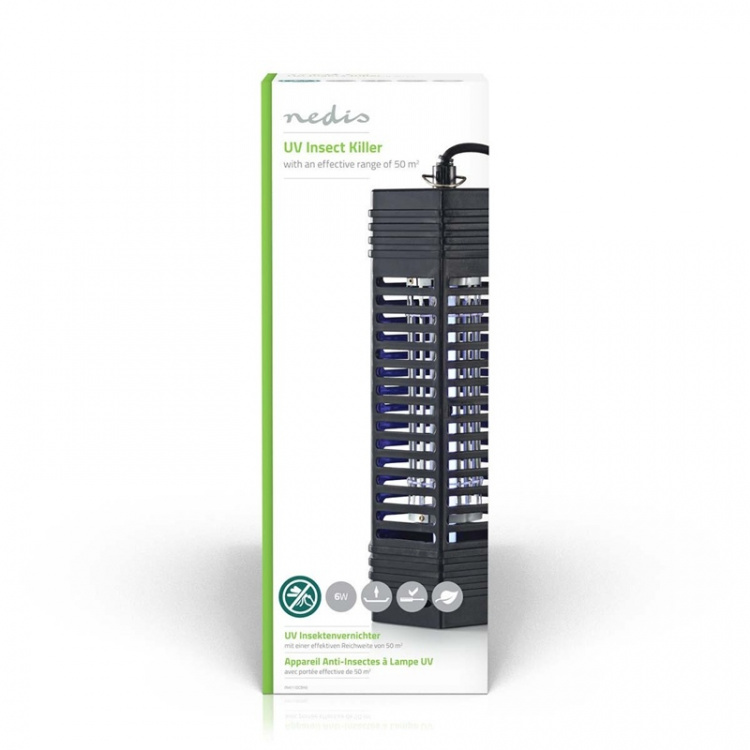 Nedis Elektrische Muggenlamp | 6 W | Type lamp: F6T5/BL | Effectief bereik: 50 m² | Zwart