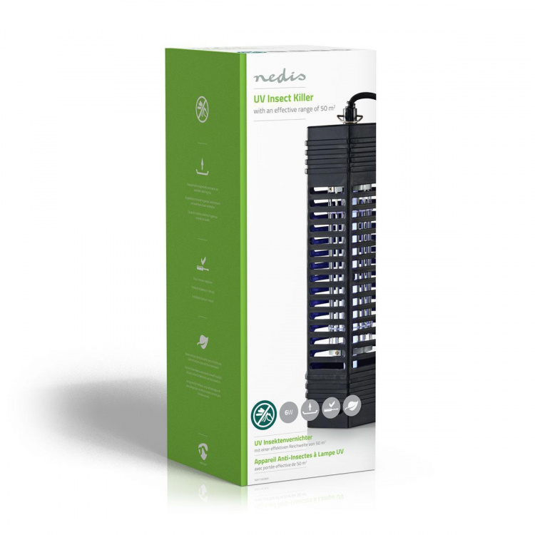 Nedis Elektrische Muggenlamp | 6 W | Type lamp: F6T5/BL | Effectief bereik: 50 m² | Zwart