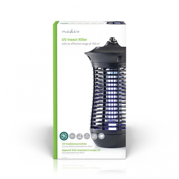 Nedis Elektrische Muggenlamp | 18 W | Type lamp: 2G11 18W PL/BL | Effectief bereik: 150 m² | Zwart