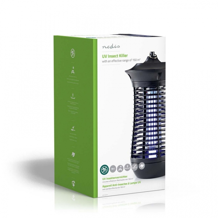 Nedis Elektrische Muggenlamp | 18 W | Type lamp: 2G11 18W PL/BL | Effectief bereik: 150 m² | Zwart