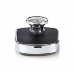 Nedis Personenweegschaal | Analoog | Zwart | Rubber | Antislip weegplateau | Maximaal weegvermogen: 160 kg