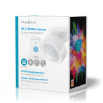 Nedis SmartLife Bewegingssensor | Wi-Fi | Batterij Gevoed / Netvoeding | Detectiehoek: 120 ° | Detectiebereik: 10.0 m | Wit