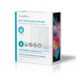Nedis SmartLife Wandschakelaar | Gordijn / Sluiter / Zonnescherm | Muurmontage | 300 W | Android™ / IOS | Glas | Wit Nedis SmartLife Wandschakelaar | Gordijn / Sluiter / Zonnescherm | Muurmontage | 300 W | Android™ / IOS | Glas | Wit