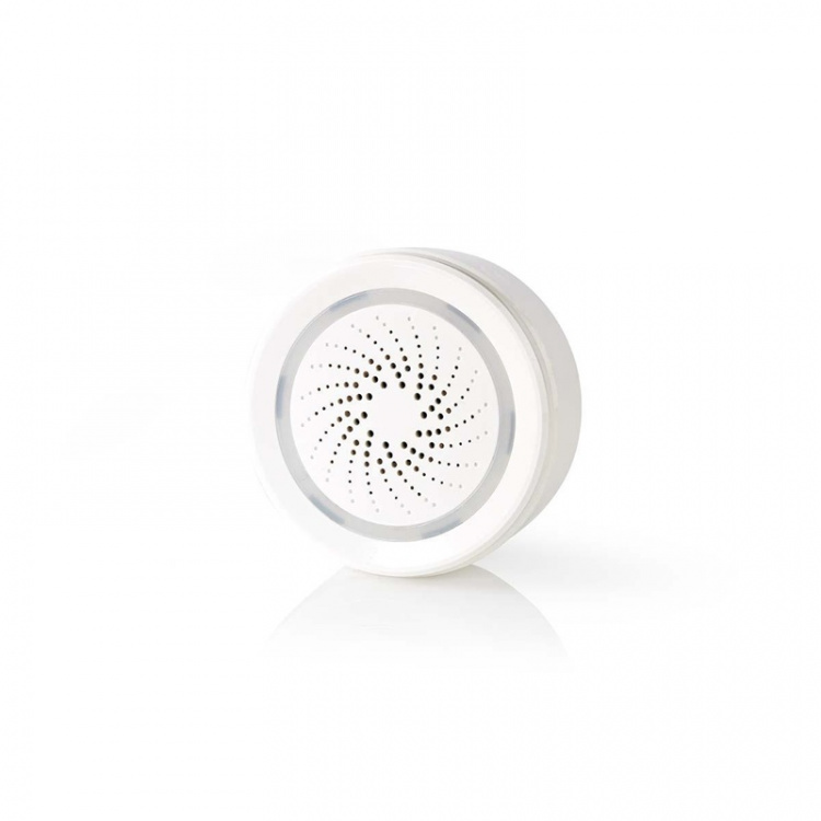 Nedis SmartLife Sirene | Netvoeding | 8 geluiden | 85 dB | Android™ / IOS | Wit