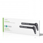 Nedis Soundbar Beugel | Geschikt voor: Universeel | Met TV Bevestiging | 15 kg | Vast | Staal | Zwart Nedis Soundbar Beugel | Geschikt voor: Universeel | Met TV Bevestiging | 15 kg | Vast | Staal | Zwart