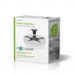 Nedis Projectorbeugel | Full Motion | 10 kg | Draaibaar | Kantelbaar | Staal | Zwart