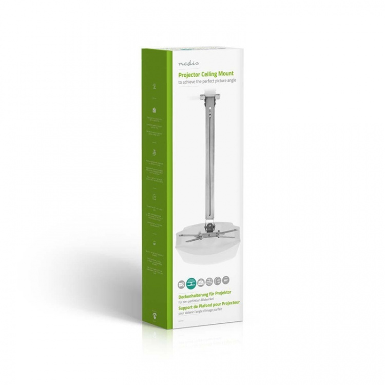 Nedis Projectorbeugel | Full Motion | 10 kg | Draaibaar | Kantelbaar | Staal | Zilver
