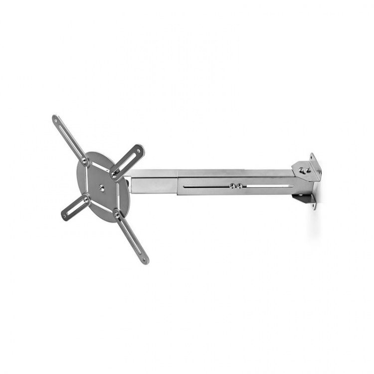 Nedis Projectorbeugel | Full Motion | 10 kg | Draaibaar | Kantelbaar | Staal | Zilver