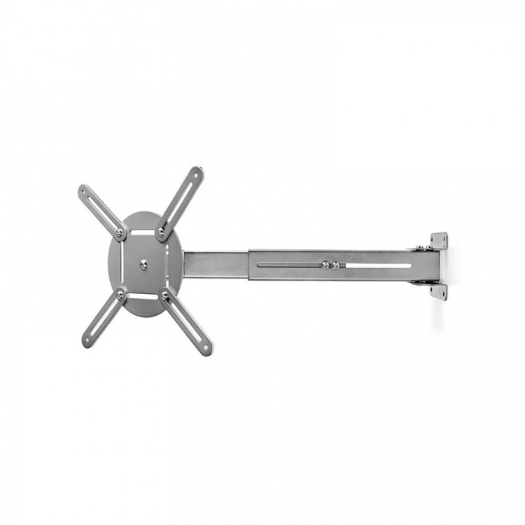 Nedis Projectorbeugel | Full Motion | 10 kg | Draaibaar | Kantelbaar | Staal | Zilver