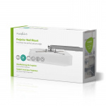 Nedis Projectorbeugel | Full Motion | 10 kg | Draaibaar | Kantelbaar | Staal | Zilver