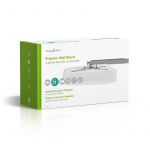 Nedis Projectorbeugel | Full Motion | 10 kg | Draaibaar | Kantelbaar | Staal | Zilver