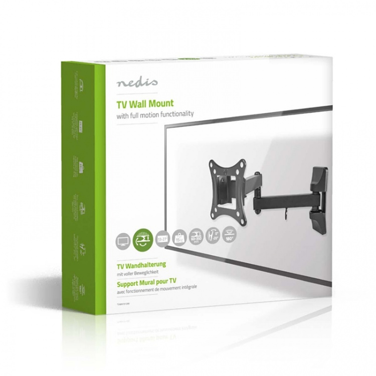Nedis Draai- en Kantelbare TV-Muurbeugel | 13 - 27 