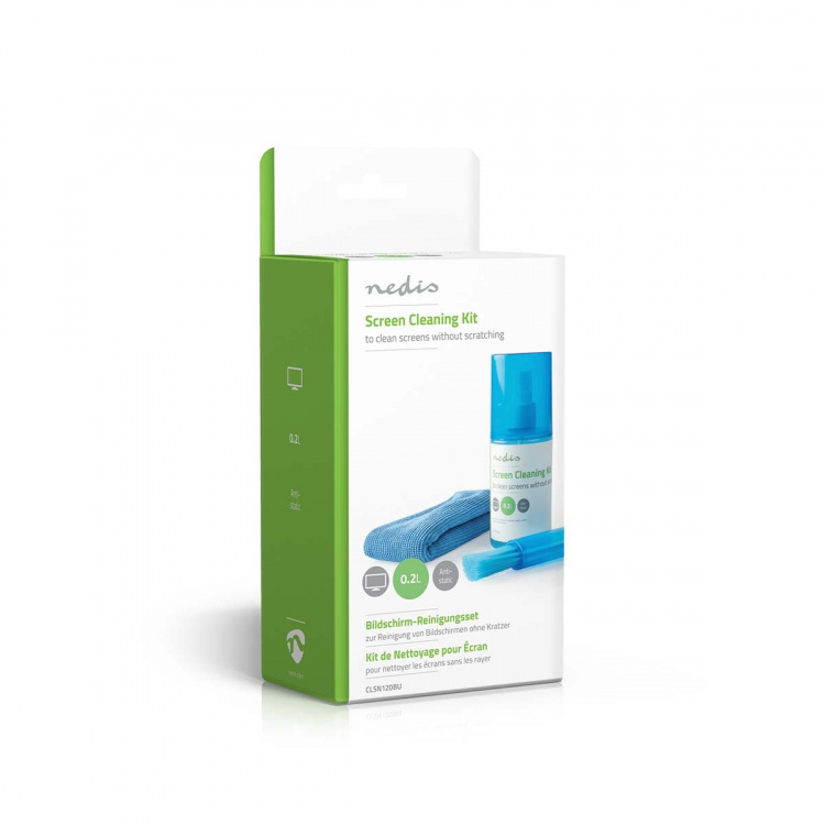 Nedis Schermreiniger | Spray | 200 ml | Notebook / Smartphone / Tablet / TV-Scherm | Wisser inbegrepen Nedis Schermreiniger | Spray | 200 ml | Notebook / Smartphone / Tablet / TV-Scherm | Wisser inbegrepen