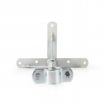 Nedis Muurbeugel voor Satellietschotel | Minimale muurafstand: 550 mm | Maximale muurafstand: 950 mm | Afstand tot de Muur: 0.00 mm | Diameter klem: 32 - 42 mm | Staal | Zilver