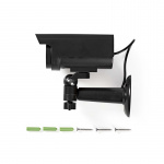 Nedis Dummy Beveiligingscamera | Bullet | IP44 | Batterij Gevoed / Solar Powered | Buiten | Inclusief muurbeugel | Zwart Nedis Dummy Beveiligingscamera | Bullet | IP44 | Batterij Gevoed / Solar Powered | Buiten | Inclusief muurbeugel | Zwart