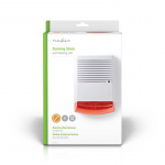 Nedis Dummy Beveiligingsalarm | IP44 | Batterij Gevoed | Buiten | Oranje / Wit Nedis Dummy Beveiligingsalarm | IP44 | Batterij Gevoed | Buiten | Oranje / Wit