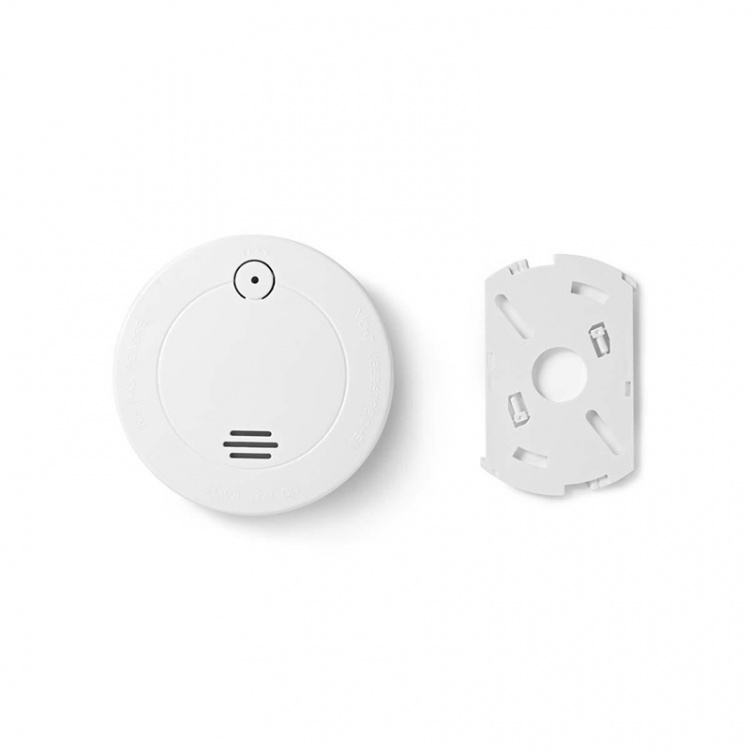 Nedis Rookmelder | Batterij Gevoed | Batterijlevensduur tot: 1 Jaar | EN 14604 | Met testknop | 85 dB | ABS | Wit