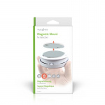 Nedis Montageset | Diameter: 70 mm | Magnetisch | Zelfklevende tape | Zilver