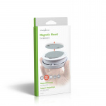 Nedis Montageset | Diameter: 70 mm | Magnetisch | Zelfklevende tape | Zilver