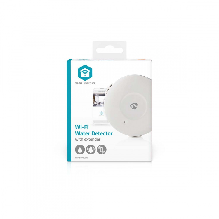 Nedis SmartLife Water Detector | Wi-Fi | Batterij Gevoed | Verlenging inbegrepen | Max. batterijduur: 24 Maanden | 50 dB | Wit Nedis SmartLife Water Detector | Wi-Fi | Batterij Gevoed | Verlenging inbegrepen | Max. batterijduur: 24 Maanden | 50 dB | Wit