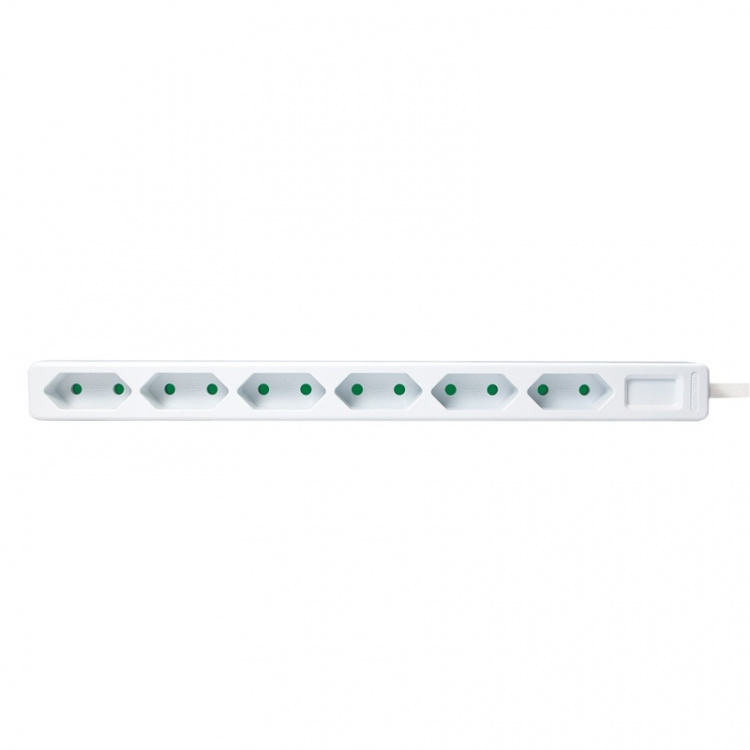 LogiLink Grenuttag Slim Euro 6vägs 1,5m