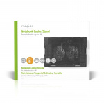 Nedis Notebookstandaard | Aantal ventilatoren: 2 | USB Gevoed | Aantal standen: 4 | 18 