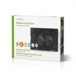 Nedis Notebookstandaard | Aantal ventilatoren: 2 | USB Gevoed | Aantal standen: 4 | 18 