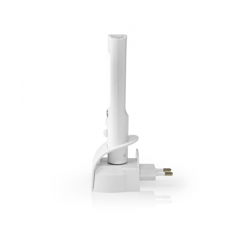 Nedis LED-Oriëntatielicht en Zaklamp | Netvoeding | 220 - 240 V AC 50 Hz | 1.30 W | Oplaadbaar | Nominale lichtstroom: 37 lm | Lichtbereik: 3 m | Stralingshoek: 71 ° | LED-zaklamp