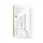 Nedis LED-Oriëntatielicht en Zaklamp | Netvoeding | 220 - 240 V AC 50 Hz | 1.30 W | Oplaadbaar | Nominale lichtstroom: 37 lm | Lichtbereik: 3 m | Stralingshoek: 71 ° | LED-zaklamp