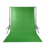 Nedis Set Achtergronddoeken voor Fotostudio | 1,90 x 2,95 m | Inclusief reistas | Statieven inbegrepen | Zwart | 1 Stuks