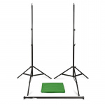 Nedis Set Achtergronddoeken voor Fotostudio | 1,90 x 2,95 m | Inclusief reistas | Statieven inbegrepen | Zwart | 1 Stuks