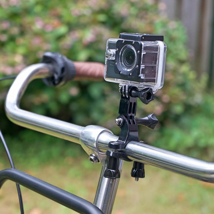 Nedis Action Cam Mount | Fietsstuur | Zwart