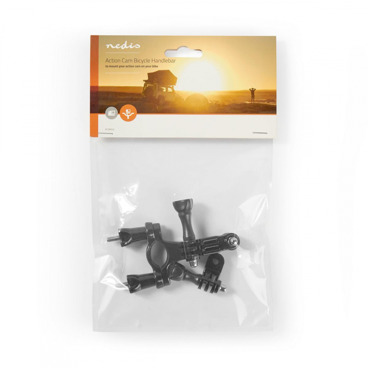 Nedis Action Cam Mount | Fietsstuur | Zwart