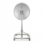 Nedis Balkonstandaard voor Satellietschotel | Mast Lengte: 1.00 m | Maximale schotelgrootte: 90.0 cm | Afmeting bodemplaat: 1 x 50 x 50 cm | Staal | Zilver