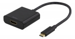 DELTACO USB-C to HDMI adapter, 4096x2160 30Hz, black