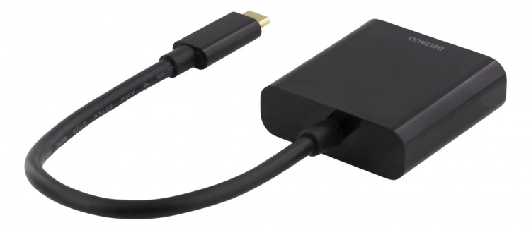 DELTACO USB-C to HDMI adapter, 4096x2160 30Hz, black