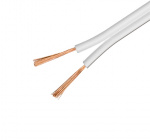 DELTACO speaker cable, 2x1.5mm2, open ends, pure copper, 100m, white