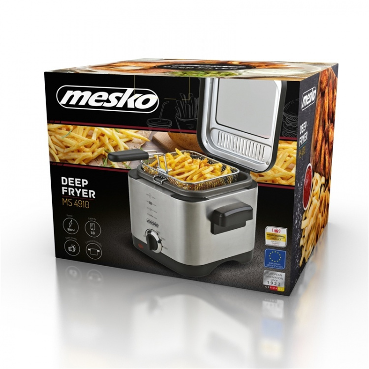 Mesko friteuse met thermostaat, 1,5 liter