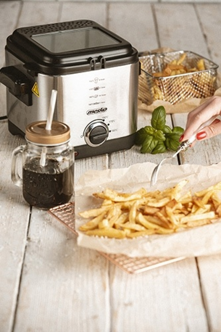 Mesko friteuse met thermostaat, 1,5 liter