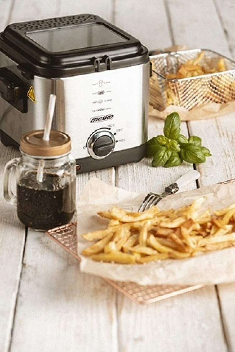 Mesko friteuse met thermostaat, 1,5 liter