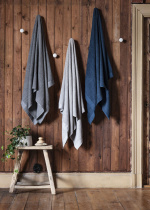 Kosta Linnewäfveri Frotté Bomull/Lin Mörkgrå 50X70 Kosta Linnewäfveri Frotté Bomull/Lin Mörkgrå 50X70