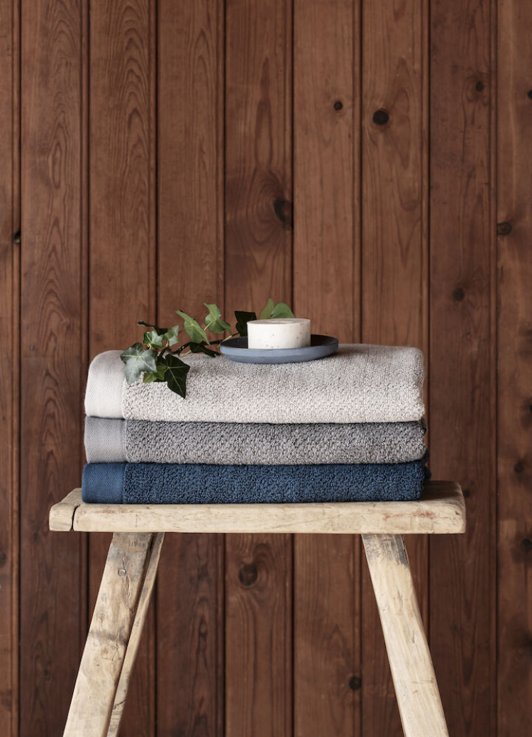 Kosta Linnewäfveri Frotté Bomull/Lin Marin 90X150 Kosta Linnewäfveri Frotté Bomull/Lin Marin 90X150