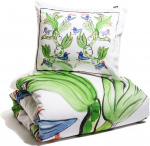 Kosta Linnewäfveri Fågelsång Bäddset Satin Vit 150X210 Kosta Linnewäfveri Fågelsång Bäddset Satin Vit 150X210