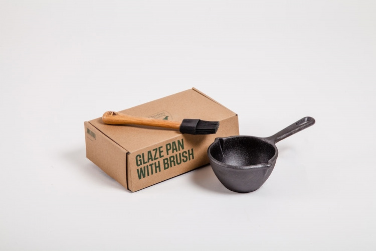 Orrefors Hunting Glaze Pan i gjutjärn, inkl. pensel, svart