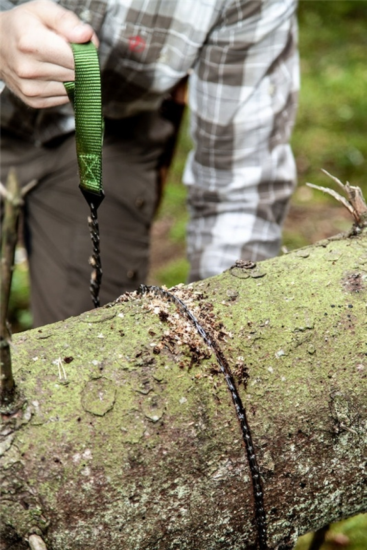 Orrefors Hunting sågkedja, ficksåg i nylonfodral, 1m Orrefors Hunting sågkedja, ficksåg i nylonfodral, 1m