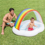 Intex Regenboogwolk babyzwembad
