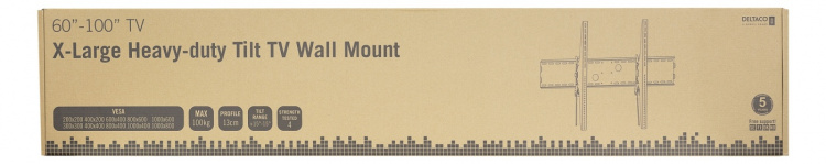 DELTACO Heavy-duty TV Wall mount, 60-100 DELTACO Heavy-duty TV Wall mount, 60-100