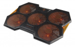 DELTACO GAMING Laptop cooler, 1000-1300 RPM, 5x140mm fans, 2xUSB-A